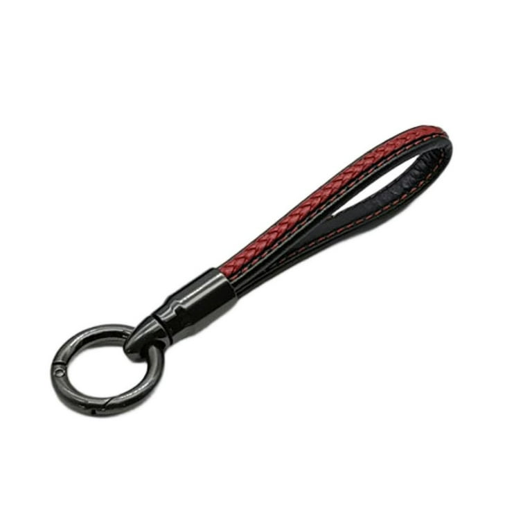 JANGSLNG Wristlet Car Key Chain Luxury Faux Leather Men Women