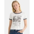 thumbnail image 1 of Janis Joplin Short Sleeve Graphic Tee, Women's and Women's Plus, 1 of 5