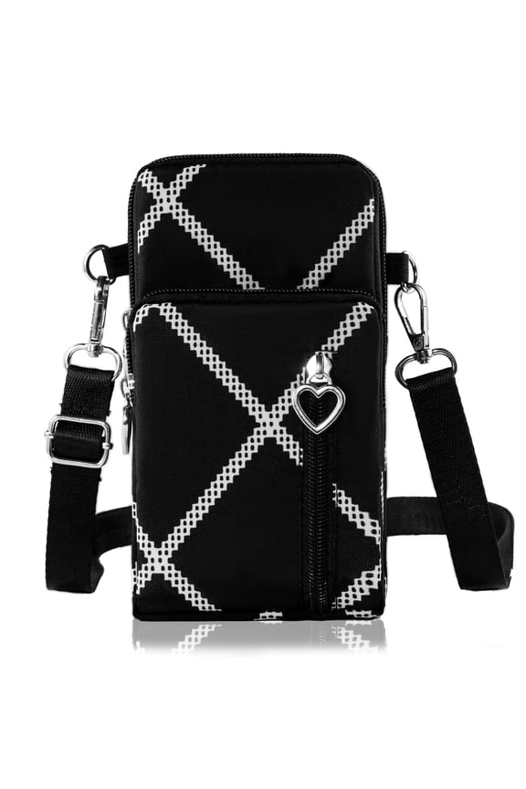 Women Small Crossbody Bags Nylon Over Shoulder Purses Zipper Closure Travel Purse Roomy Design for Phone and Essentials with Adjustable Strap