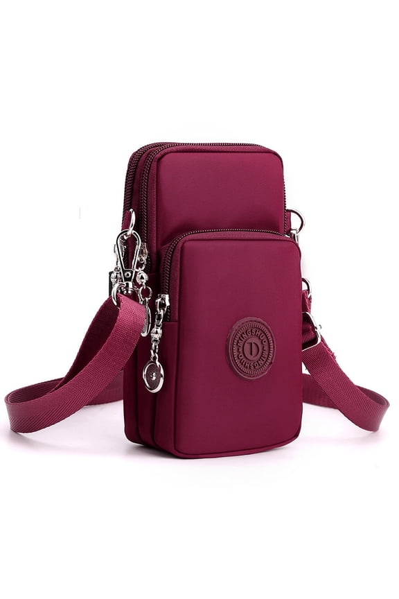 Women Small Crossbody Bags Nylon Over Shoulder Purses Zipper Closure Travel Purse Roomy Design for Phone and Essentials with Adjustable Strap