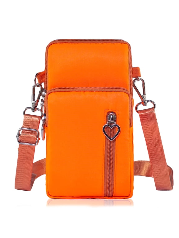 Women Small Crossbody Bags Nylon Over Shoulder Purses Zipper Closure Travel Purse Roomy Design for Phone and Essentials with Adjustable Strap