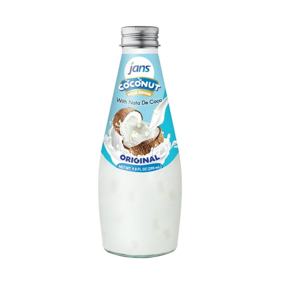 JANS COCONUT MILK DRINK (with NATA DE COCO) ORIGINAL 9.8 OZ (Original, pack of 12)