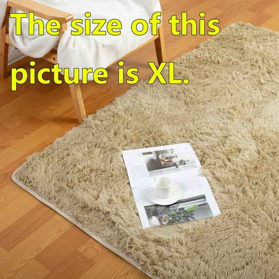 JANSION Ultra Soft Indoor Modern Area Rugs Fluffy Living Room Carpets Suitable for Children Bedroom Home Decorate 4 Sizes