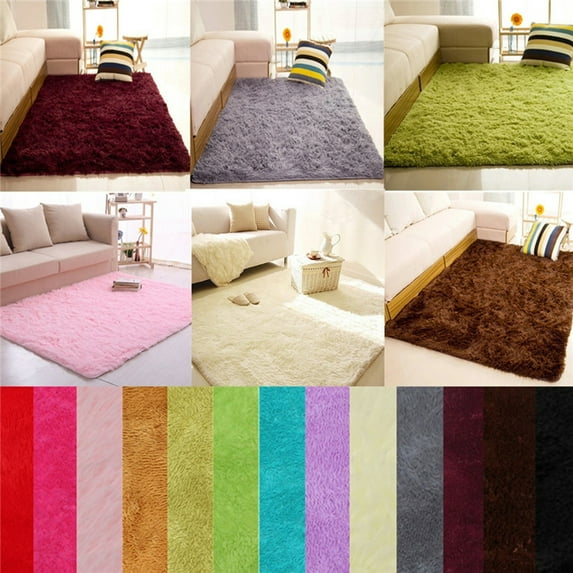 JANSION Ultra Soft Indoor Modern Area Rugs Fluffy Living Room Carpets Suitable for Children Bedroom Home Decorate 4 Sizes