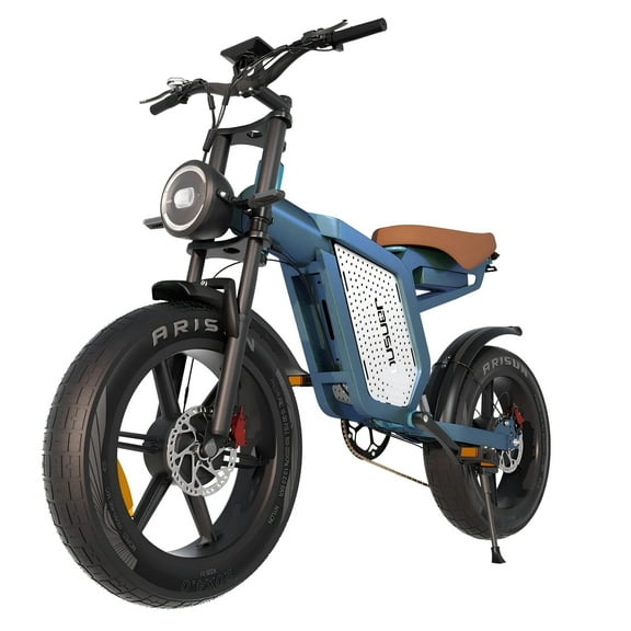 JANSNO X60 20" Fat Tire Ebike Electric Bike 1500W Dual Motor Dual Suspension 48V 23Ah, 750W*2 Dual Motor 80 miles Long Range Hydraulic Disc for Adult,UL2849 MTB
