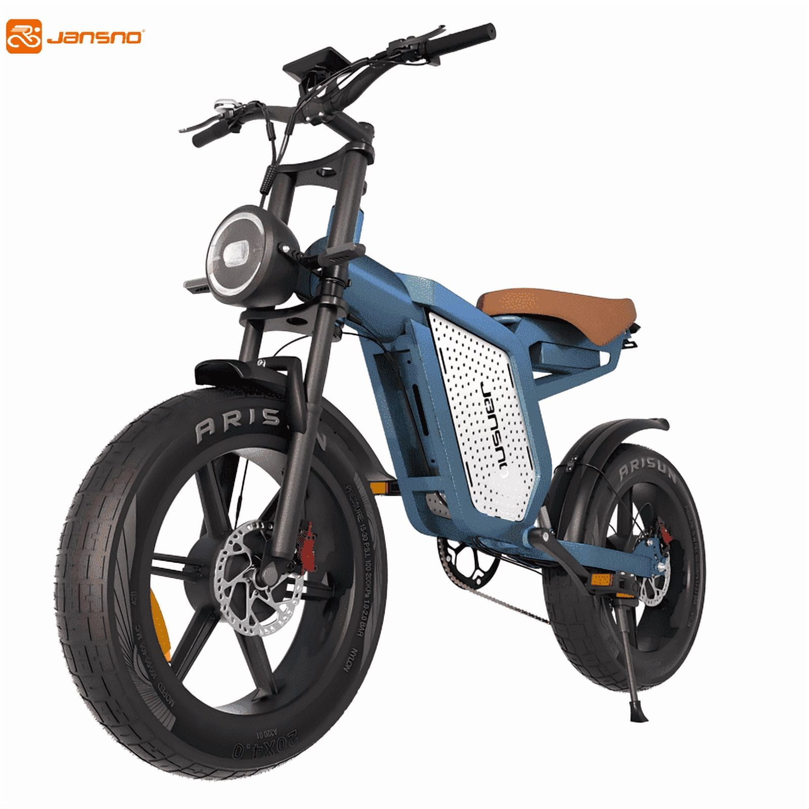 JANSNO X60 Electric Bike – 1500W Dual Motor, 48V 23Ah Battery, 20" Fat Tires, 7-Speed, Up to 80 Miles Range – Adult E-Bike