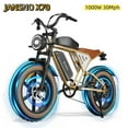 thumbnail image 1 of JANSNO X70 1000W Electric Bike for Adults,20" x 4.0" Fat Tire E-Bike ,48V 34Ah Dual Removable Batteries,30MPH 7-Speed UL2849, 1 of 5