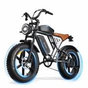 JANSNO X70 Electric Bike 48V 34Ah Modular Dual Batteries,20"x4.0 Adult Electric Bike with 750W Motor with Unlockable Rage Mode, Extra Long Range, 7-Speed Transmission UL2849