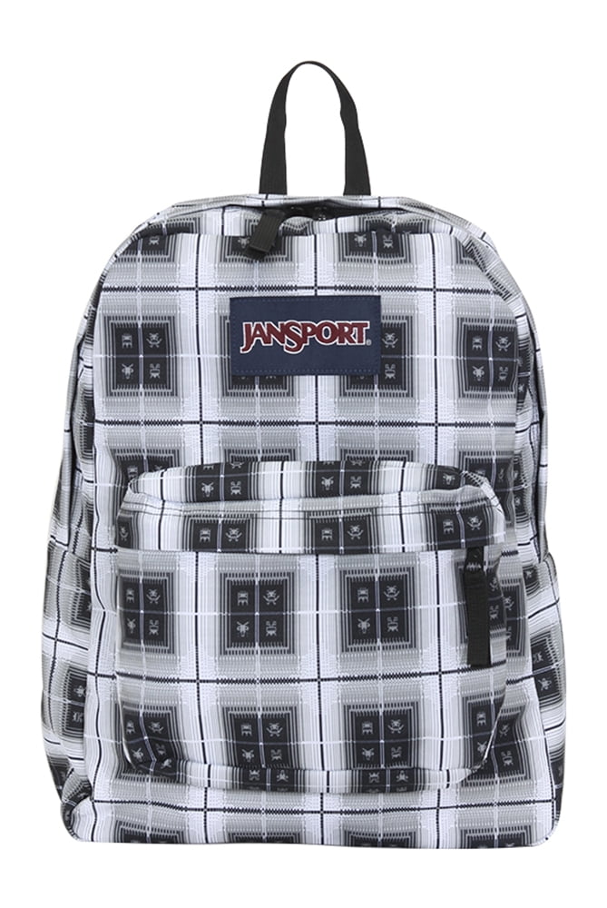 JANSPORT SUPERBREAK BLACK ARCADE PLAID BACKPACK