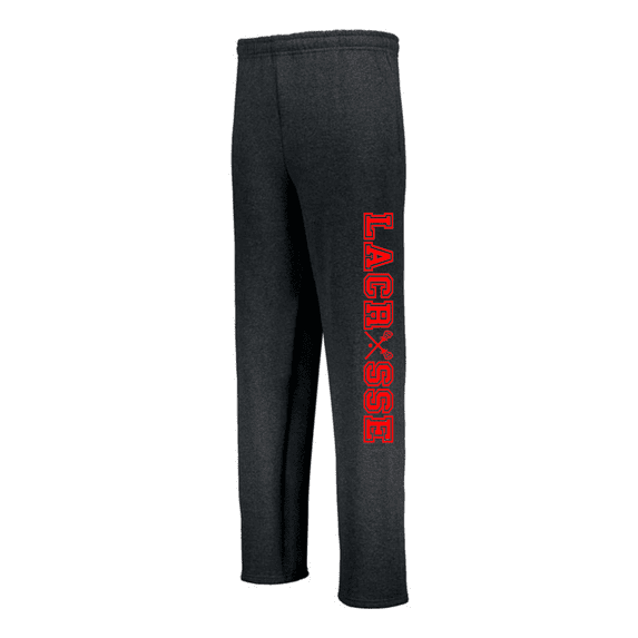 JANT girl Black Lacrosse Sweatpants (Youth Large 14/16, Red)