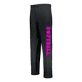 thumbnail image 1 of JANT girl Black Softball Sweatpants (Youth Medium 10/12, Neon Pink), 1 of 1