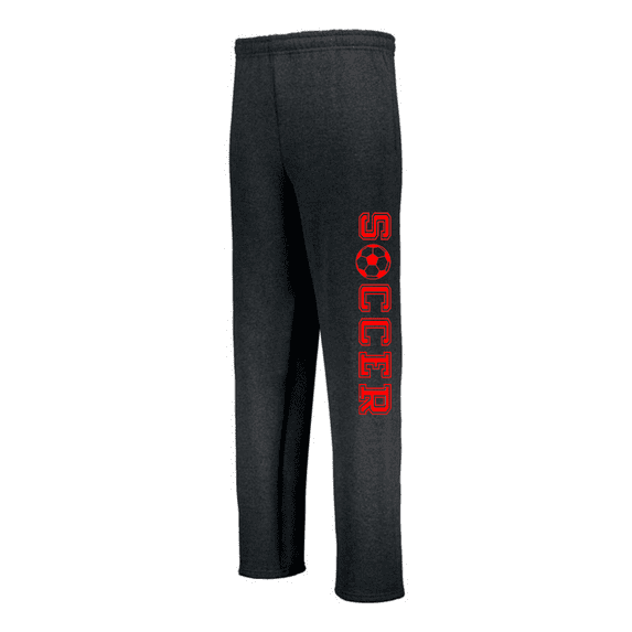 JANT girl Black Youth Soccer Sweatpants (Youth Small 6/8, Red)