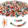 thumbnail image 1 of JANYUN Multicolor Acrylic Alphabet Loose Bead, 4 x 7 mm, (1900 Count), 1 of 6