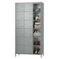 thumbnail image 1 of JAORD Metal Storage Locker, 18 Doors Metal Lockers for Office Gym Bedroom Dormitory, 72" Tall Steel Locker cabinet for Employees, Assembly Required (18 Doors, Light Gray), 1 of 8
