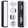 thumbnail image 1 of JAORD 72 '' Metal Locker with 2 Doors, Metal Storage Cabinet with Lockable Door, Lockers for Storage for School, Gym, Home, Office Assemble Required, 1 of 8