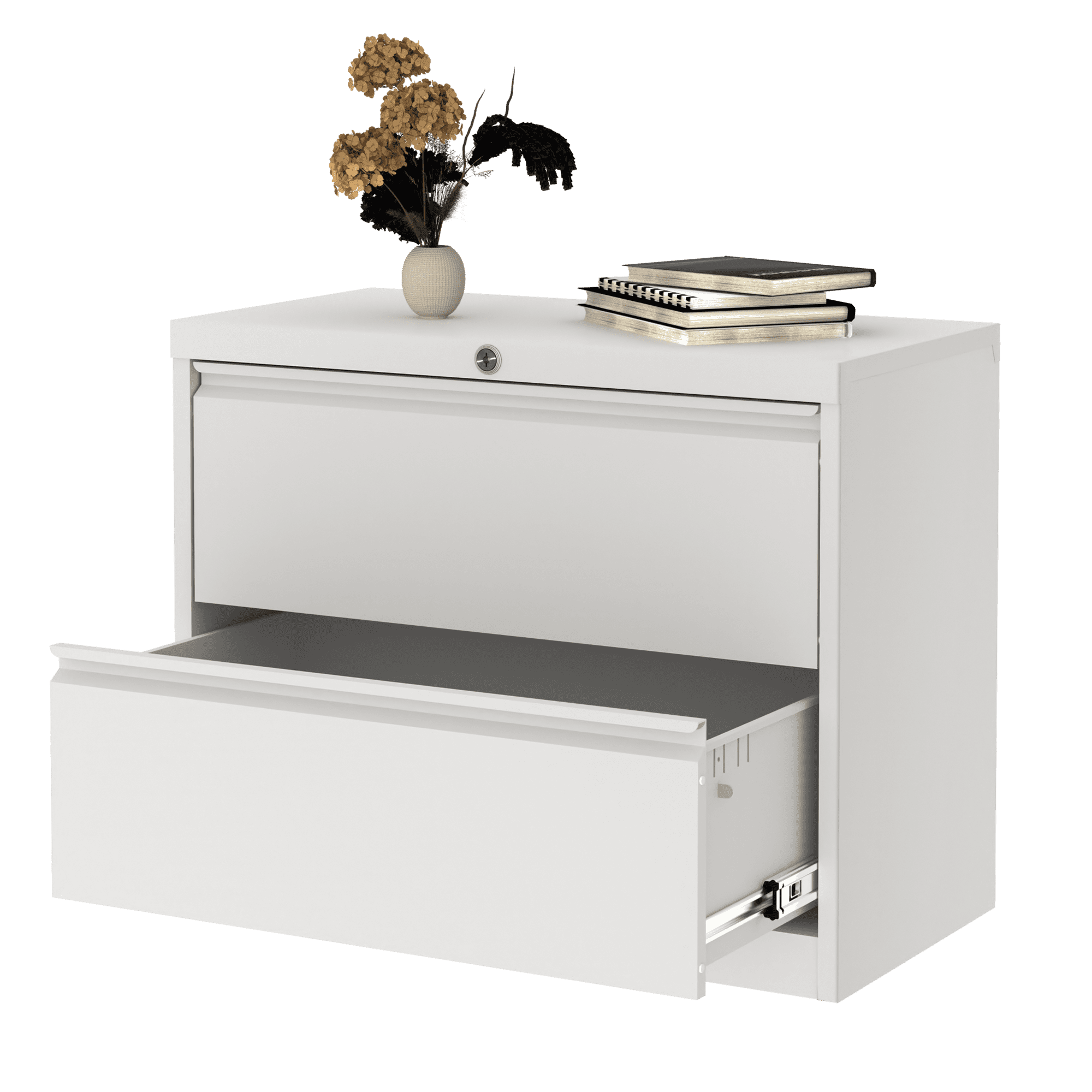 JAORD Lateral Filing with Lock, 2Drawer Metal Wide Lateral