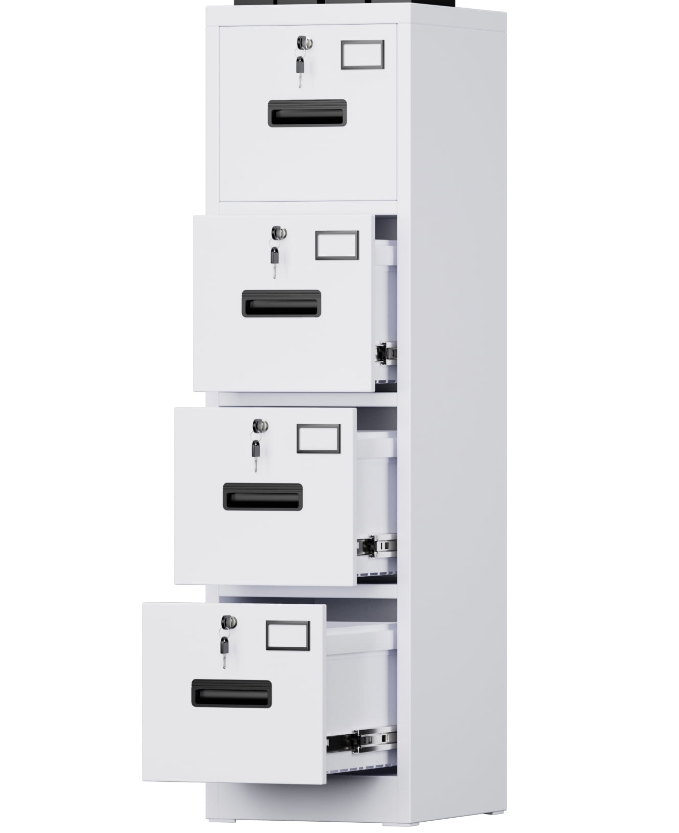 Assemble File Box JAORD Metal Vertical Organizer 4 Drawer File Cabinet for A4 Letter ...