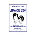 thumbnail image 1 of JAPANESE CHIN Aluminum Sign dog pet parking Aluminum Signs toy owner groomer | Indoor/Outdoor | 24" Tall, 1 of 4