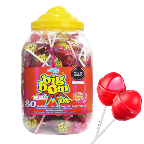 (JAR) STRAWBERRY LOLLIPOP XXL