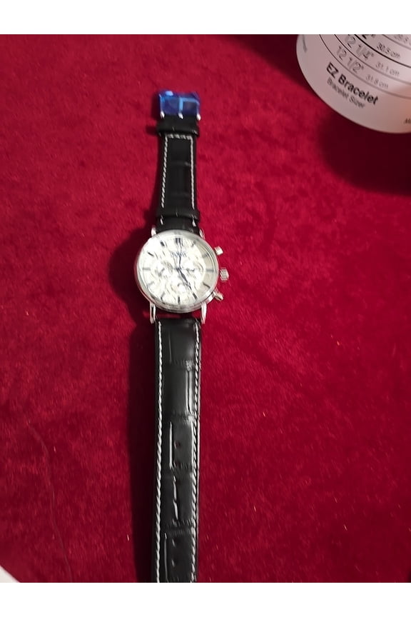 JARAGAR Date Leather Band Men Women Business Mechanical Automatic Watch 40mm