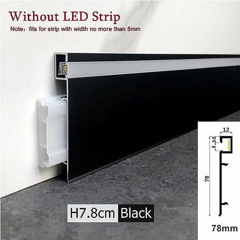 5 Pack LED Shelf Channel - 3.3FT Aluminum Profile With Milky Diffuser For Cabinet Lighting, Fits 12mm Strips