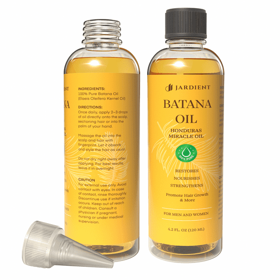 JARDIENT Raw Batana Oil for Hair Growth: Dr Sebi Organic Batana Oil from Honduras