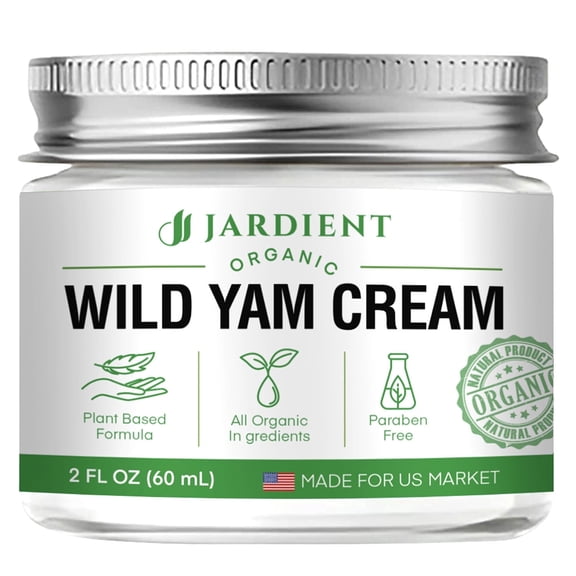 JARDIENT Non-Greasy Nourishing Wild Yam Cream for Wrinkles, Unscented, 2 oz