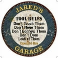 thumbnail image 1 of JARED'S Garage Rules 12" Round Metal Sign Garage Wall Décor 100140015181, 1 of 1