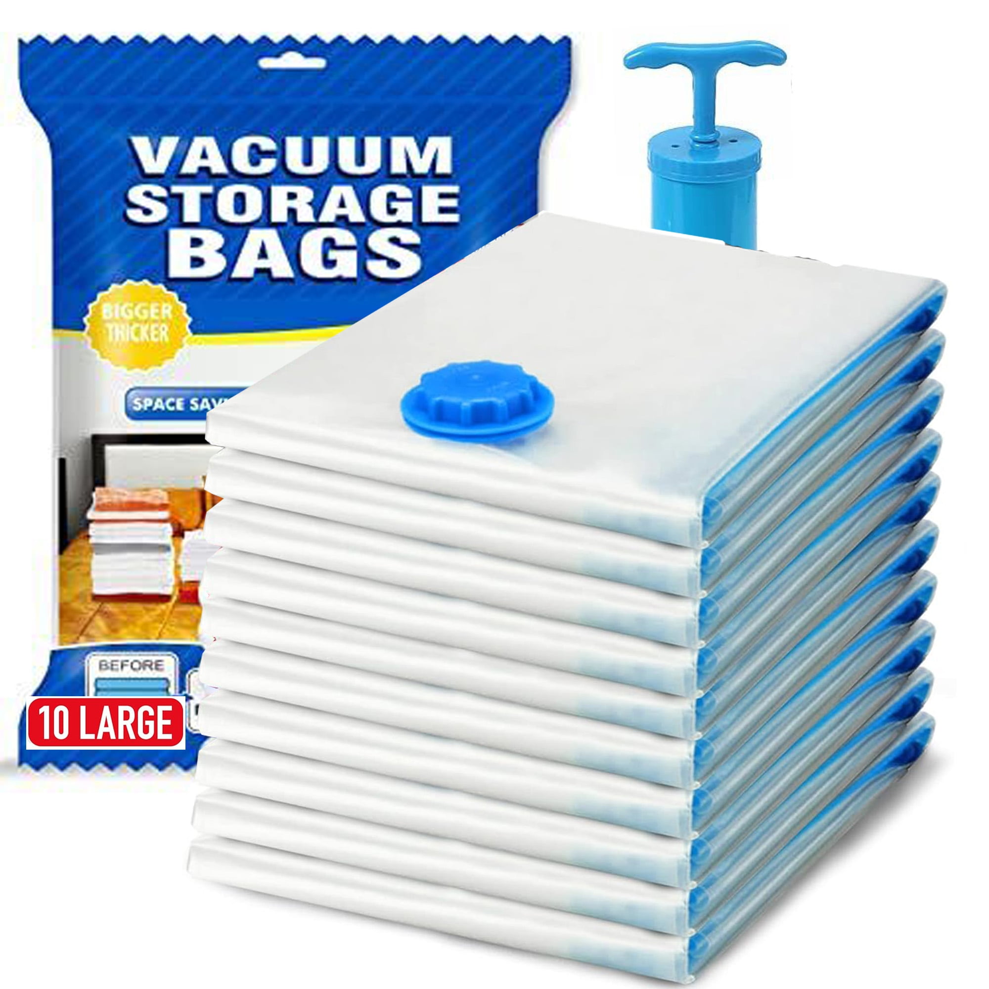 JARENGO Cleaner Vacuum Storage Bag, PA, 10 Count, 2 Pack