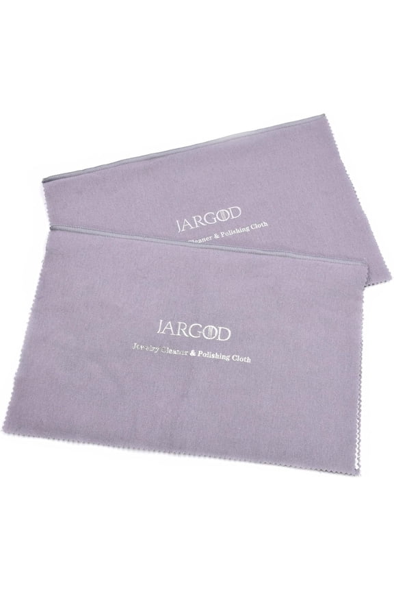 2 pack Jewelry Cleaning and Polishing Cloth made with cotton for Gold, Silver, Platinum Jewelry Xtra Large Pro Size 11" X 14" JARGOD
