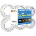 JARLINK Clear Packing Tape (6 Rolls), Heavy Duty Packaging Tape for