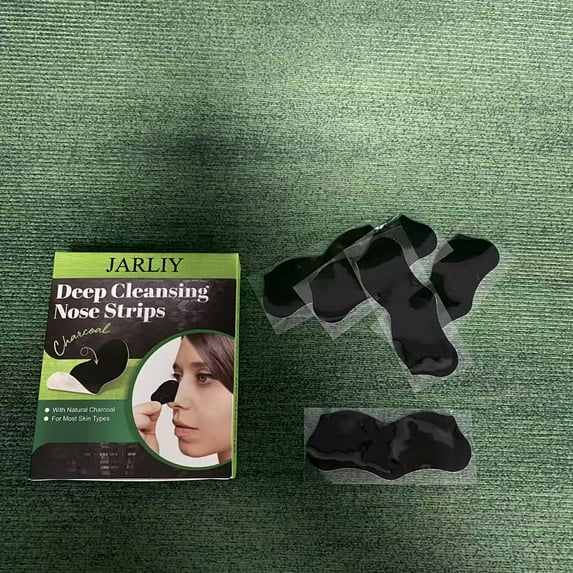 JARLIY Blackhead removal strips,Pore Strips,Natural Charcoal Blackhead Strips for All Skin Type
