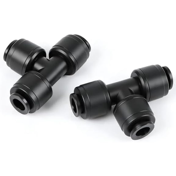 JARTC 30 PCS Quick Connect Drip Irrigation 1/4" Tee Fitting, Universal 3 Way Tee Connectors for 1/4-Inch Drip Tubing Leak Free T Fittings for Sprinkler Irrigation System Connection