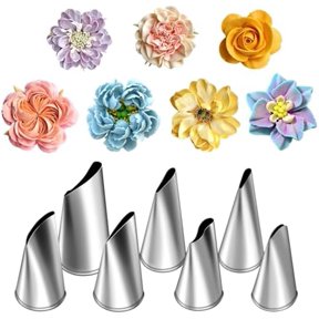 JARTC 7 Pieces/Set Stainless Steel Cake Decorating Tips Set