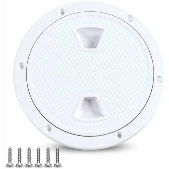 JARTC Boat Hatch, 4" 6" 8" Round Non Slip Inspection Hatch w/Detachable Cover for Marine Boat Yacht