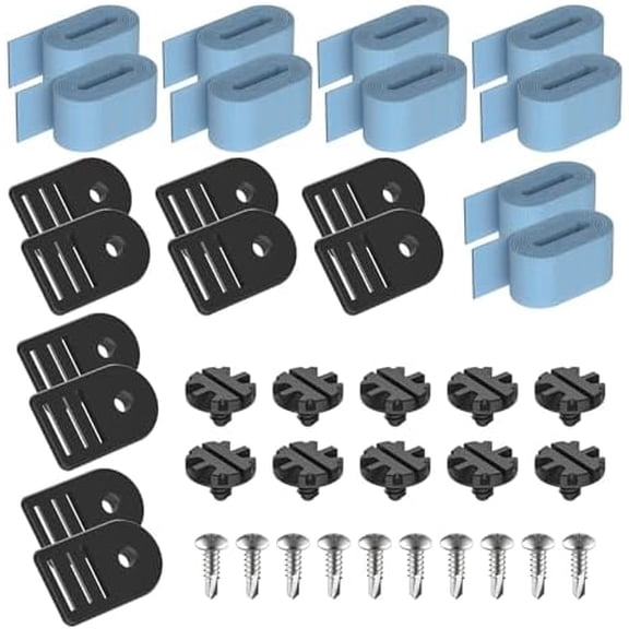 JARTC Tube and Solar Cover Fastening Kit, FGHDWFASPK Pool Solar Cover Straps Clips Reel Attachment Kit for Feherguard Inground and Aboveground Pool Roller