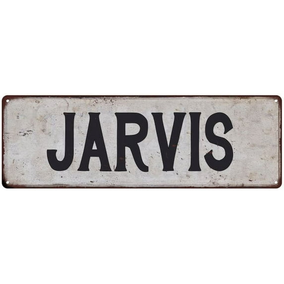 JARVIS Vintage Look Rustic Chic Metal Sign 8x24 108240036601