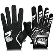 CureCalor Baseball Batting Gloves for Youth, L Size, 1 Pair, Black