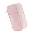 thumbnail image 1 of JASGARDE Pencil Case Large Capacity upgrade Double-Layer Pencil Pouch Aesthetic Pencil Box for Office Stationery Organizer, Simple Sturdy Multifunctional Pencil Bag for Men Women, Pink, 1 of 6