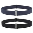 thumbnail image 1 of JASGOOD 2Packs Invisible Stretch Invisible Elastic Web Strap Belt for Women Men Flat Buckle Belts for Jeans Pants Dresses, 1 of 11