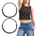 thumbnail image 1 of JASGOOD 2pcs Tuck Band for Women Elastic Stretch Belts Adjustable Crop Band for Sweater and Shirt, 1 of 10
