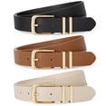 thumbnail image 1 of JASGOOD 3 Pack Womens Belts Fashion Leather Belts for Jeans Pants Dresses, 1 of 12