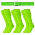 thumbnail image 1 of JASGOOD Baseball Belt and Socks Combo Set 3 Pairs of Softball Socks and 1 Pack Elastic Belt for Youth and Adult, 1 of 8
