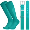 thumbnail image 1 of JASGOOD Baseball Belt and Socks Combo Set for Youth Adult Breathable Softball Socks and Adjustable Elastic Belt, 1 of 7