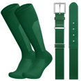 thumbnail image 1 of JASGOOD Baseball Belt and Socks Combo Set for Youth Adult Breathable Softball Socks and Adjustable Elastic Belt, 1 of 7