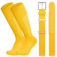 thumbnail image 1 of JASGOOD Baseball Belt and Socks Combo Set for Youth Adult Breathable Softball Socks and Adjustable Elastic Belt, 1 of 7