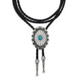 thumbnail image 1 of JASGOOD Bolo Tie for Women Men Western Ties With Pu Leather Cord Stone Pendant Necklace, 1 of 9