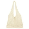 thumbnail image 1 of JASGOOD Crochet Mesh Beach Tote Bag Summer Vacation Aesthetic Shoulder Bag Handbags Boho Knit Bag for Women, 1 of 8