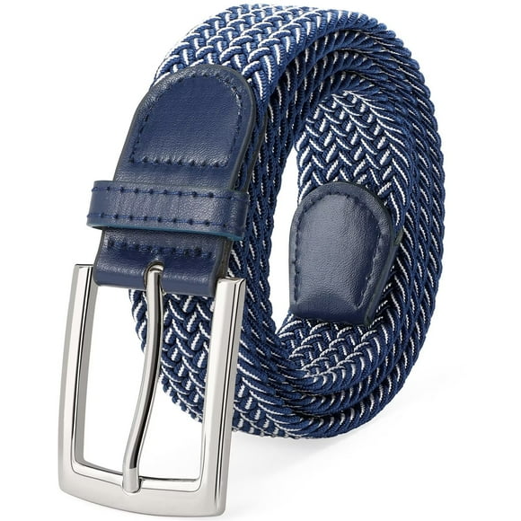Elastic Braided Belts for Men Stretch Woven Belts for Golf Casual Pants Jeans