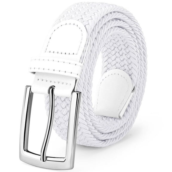 JASGOOD Elastic Braided Belts for Men Stretch Woven Belts for Work Casual